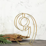 8" Tall | Gold Wedding Table Numbers | Freestanding 3D Decorative Metal Wire Numbers | 9