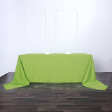 90x156 inches Apple Green Polyester Rectangular Tablecloth
