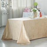 Transform Your Tablescapes with the Glamorous Champagne Velvet Tablecloth