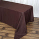 90"x156" Chocolate Polyester Rectangular Tablecloth |TableclothsFactory