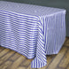 90 inch x156 inch White/Purple Stripe Satin Tablecloth#whtbkgd