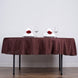 90Inch Chocolate Polyester Round Tablecloth