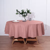 90Inch Dusty Rose Polyester Round Tablecloth