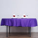90Inch Purple Polyester Round Tablecloth
