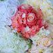 2 Bushes | Red Artificial Rose and Hydrangea Mixed Flowers, Silk Wedding Bridal Bouquets