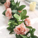 6ft | Dusty Rose Artificial Silk Rose Garland UV Protected Flower Chain#whtbkgd