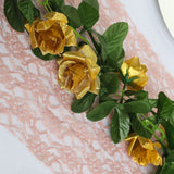 6ft | Gold Artificial Silk Rose Garland UV Protected Flower Chain#whtbkgd