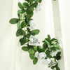 6ft | Silver Artificial Silk Rose Garland UV Protected Flower Chain