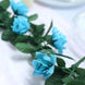 6ft | Turquoise Artificial Silk Rose Garland UV Protected Flower Chain#whtbkgd