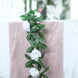 6ft | White Artificial Silk Rose Garland UV Protected Flower Chain