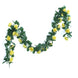 6ft | Yellow Artificial Silk Rose Garland UV Protected Flower Chain