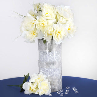 Enhance Your Event Decor with Ivory Artificial Peony Bouquets