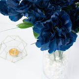 12 Bushes | Navy Blue Artificial Peony Floral Bouquets, Quality Silk Flower Arrangements#whtbkgd