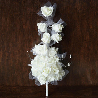 Cream Artificial Handcrafted Foam Rose Flowers - The Perfect Choice for Event Decor