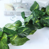 8ft | Green UV Protected Artificial Silk Ivy Leaf Garland Vine, Outdoor/Indoor