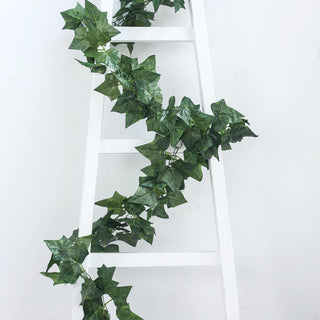 Create a Captivating Outdoor or Indoor Setting with the Dark Green UV Protected Artificial Silk Ivy Leaf Garland Vine