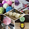 4 Pack | 7inch Silver Artificial Silk Hydrangea Kissing Flower Balls