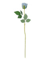 31inch | 24pcs Dusty Blue Long Stem Artificial Silk Roses Flowers