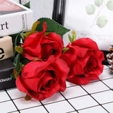31inch | 24pcs Red Long Stem Artificial Silk Roses Flowers