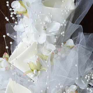 Create the Perfect Ambiance with Cream Artificial Lily and Tulip Bouquet Flowers