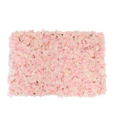 11 Sq ft. | Blush Rose Gold UV Protected Hydrangea Flower Wall Mat Backdrop