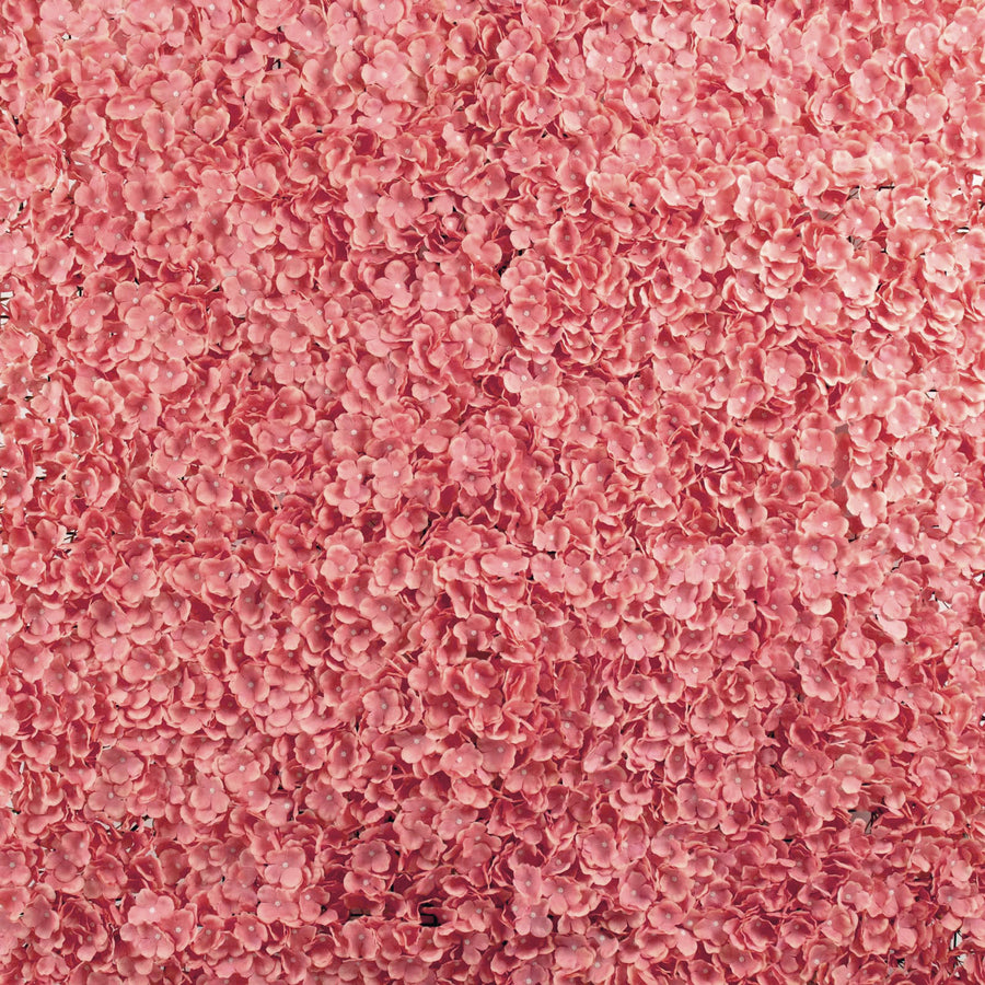 11 Sq ft. | Dusty Rose UV Protected Hydrangea Flower Wall Mat Backdrop#whtbkgd
