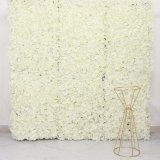 Elevate Your Party Decor with Cream UV Protected Hydrangea Flower Wall Mat