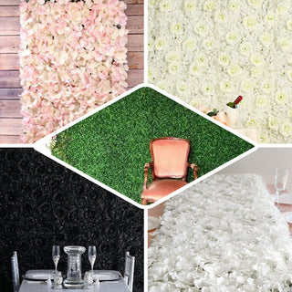 Elevate Your Event Decor with Blush UV Protected Hydrangea Flower Wall Mat