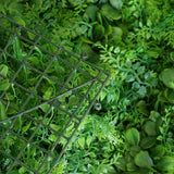11 Sq ft. | Green Boxwood Hedge Locust and Cypress Garden Wall Backdrop Mat