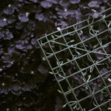 11 Sq ft. | Black UV Protected Hydrangea Flower Wall Mat Backdrop