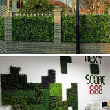 11 Sq ft. | Green Boxwood Hedge Garden Wall Backdrop Mat