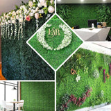 11 Sq ft. | White Tip Green Boxwood Hedge Garden Wall Backdrop Mat