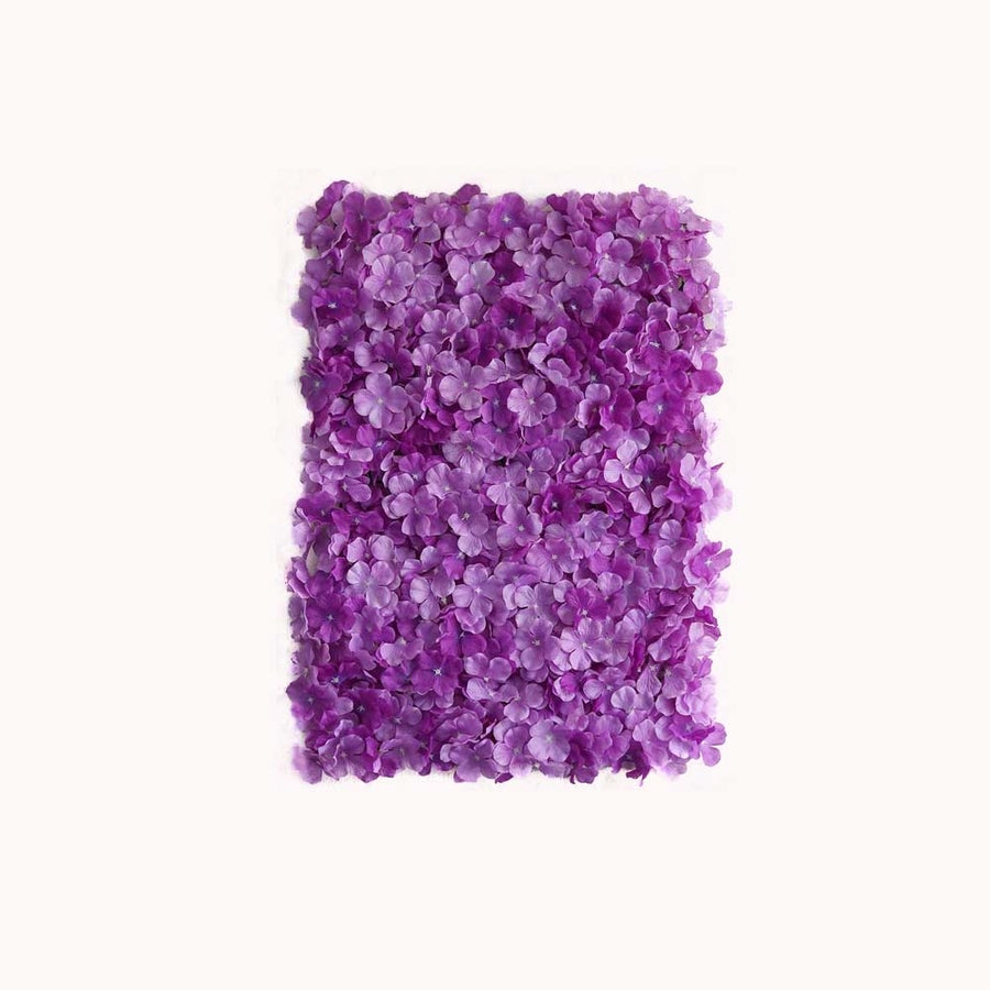 11 Sq ft. | Purple UV Protected Hydrangea Flower Wall Mat Backdrop