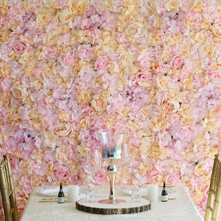 Add a Touch of Elegance with Pink Champagne UV Protected Flower Wall Mat