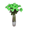 4 Bushes | 48 Pcs | Lime Green | Artificial Long Stem Rose Flowers