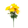 12 Bushes | Orange Silk Full Bloom Rose Bouquet, Artificial Wedding Decorative Flowers#whtbkgd