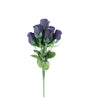 12 Bushes | Navy Blue Artificial Premium Silk Flower Rose Bud Bouquets#whtbkgd