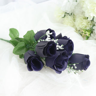 Elevate Your Event Decor with Navy Blue Silk Flowers