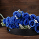 12 Bushes | Royal Blue Artificial Premium Silk Flower Rose Bud Bouquets