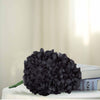 4 Bushes | Black Artificial Silk Chrysanthemums | 56 Faux Flowers