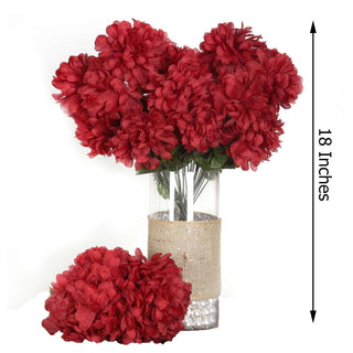 Create Unforgettable Moments with Burgundy Silk Chrysanthemums