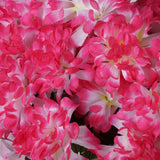 4 Bushes | Fuchsia Artificial Silk Chrysanthemums | 56 Faux Flowers#whtbkgd