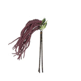 2 Pack | Burgundy Artificial Amaranthus Flower Stem Spray & Ivy Leaves | 32inch#whtbkgd