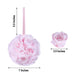 2 Pack | 7inch Blush/Rose Gold Artificial Rose Flower Ball, Silk Kissing Ball