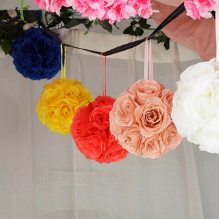 Elevate Your Event Decor with Dusty Rose Artificial Silk Rose Kissing Ball