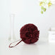 2 Pack | 7inch Burgundy Artificial Silk Rose Flower Ball, Silk Kissing Ball