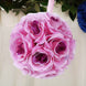 2 Pack | 7inch Lavender Lilac Artificial Silk Rose Kissing Ball, Flower Ball