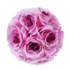 2 Pack | 7inch Lavender Lilac Artificial Silk Rose Kissing Ball, Flower Ball#whtbkgd