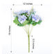 2 Bushes | Dusty Blue Artificial Silk Dahlia Flower Bouquet Spray