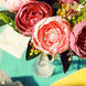 2 Bushes | Blush / Dusty Rose Artificial Silk Peony Flower Bouquet Spray